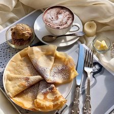 Схема вышивки «Кофе и блинчики»