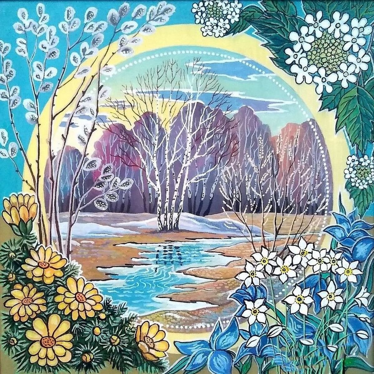 весна - рисунок - оригинал