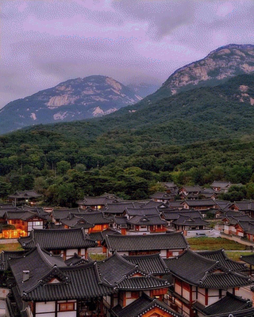 Корейская деревня - корея - предпросмотр