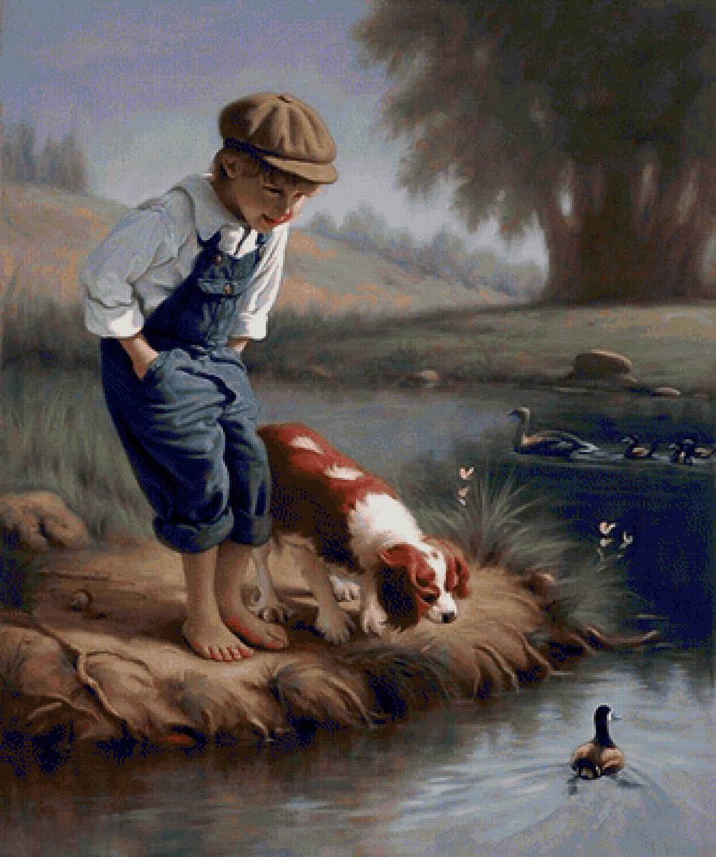 En el rio - paisaje - предпросмотр