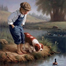 Схема вышивки «En el rio»