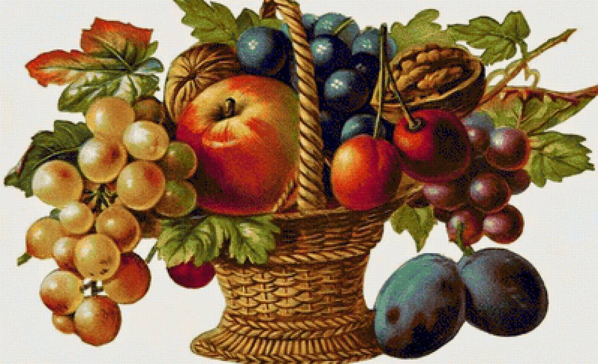 Корзина фруктов - корзина, фрукты - предпросмотр