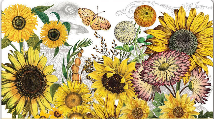 подсолнухи - панно - оригинал