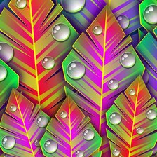 Схема вышивки «Перья»