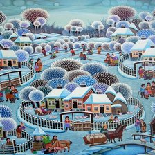 Схема вышивки «зима»