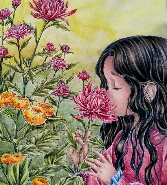 девочка - рисунок - оригинал