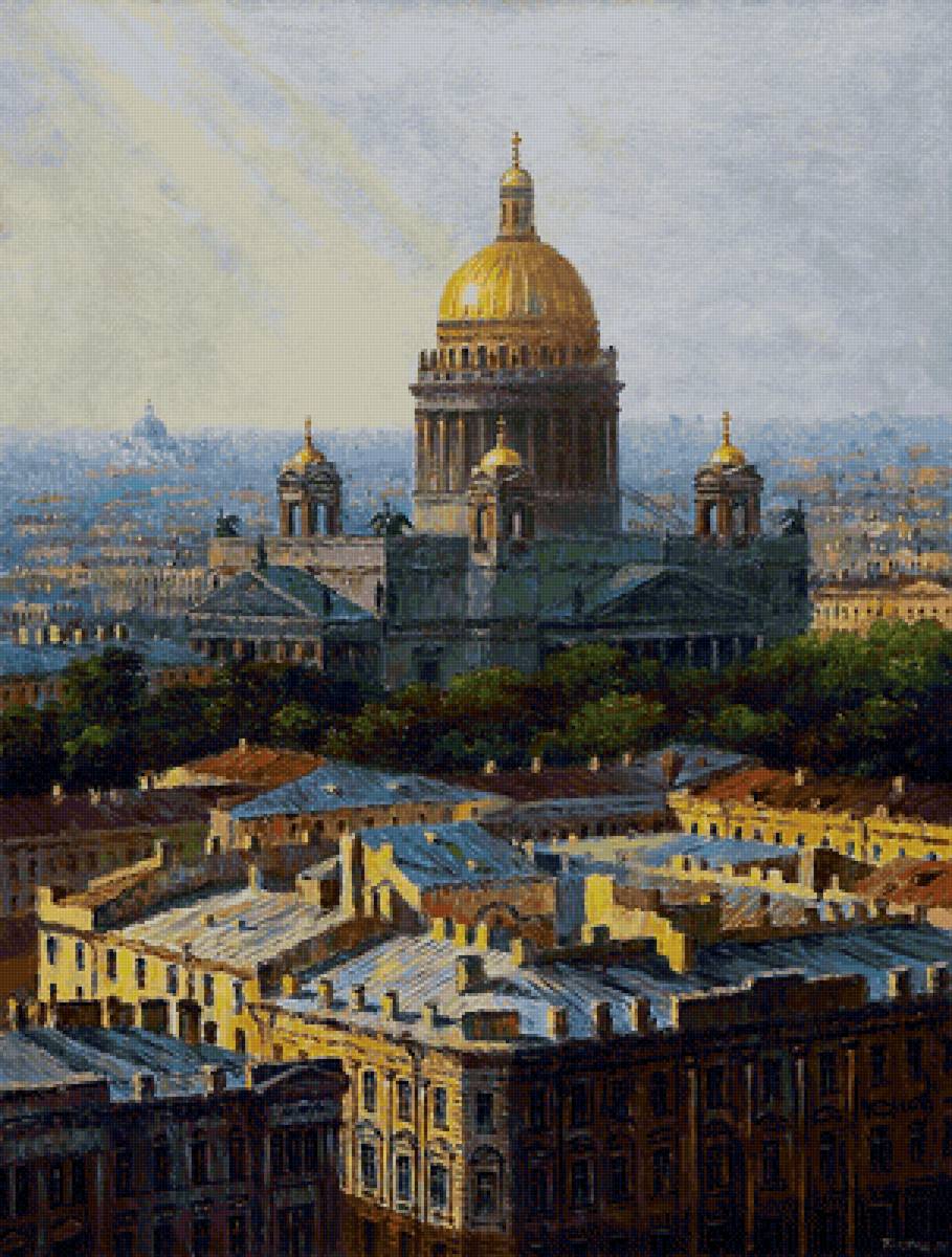 Исаакиевский собор, Санкт-Петербург. Юрий Гуляев - русские художники - предпросмотр