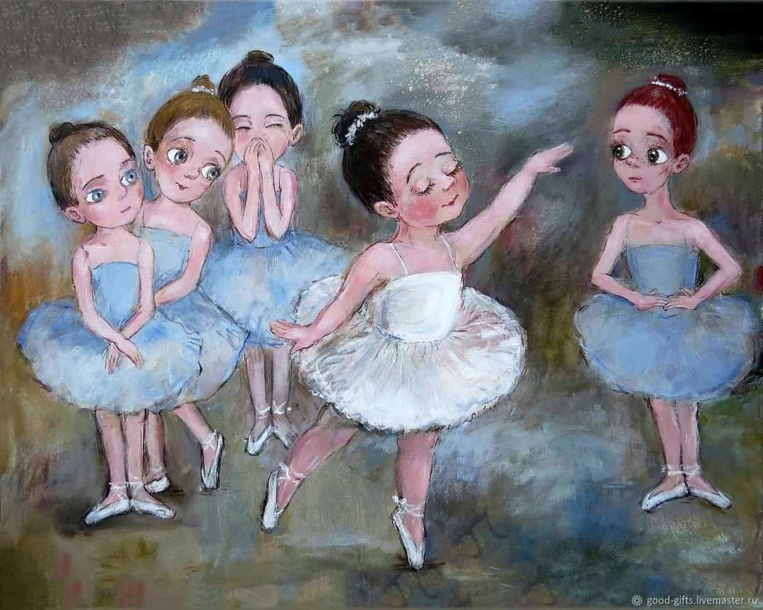 Балерины - балет, картина, дети - оригинал