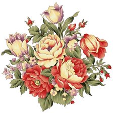 Оригинал схемы вышивки «Цветы» (№2426940)