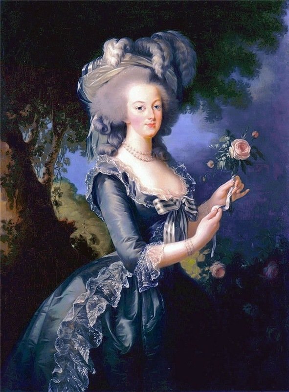 Мария Антуанетта с розой - королева, антуанетта, мария, дама - оригинал
