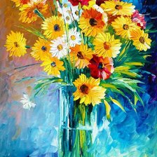 Схема вышивки «Букет Л.Афремов»