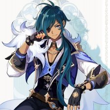 Схема вышивки «Геншин импакт, Кэйа»