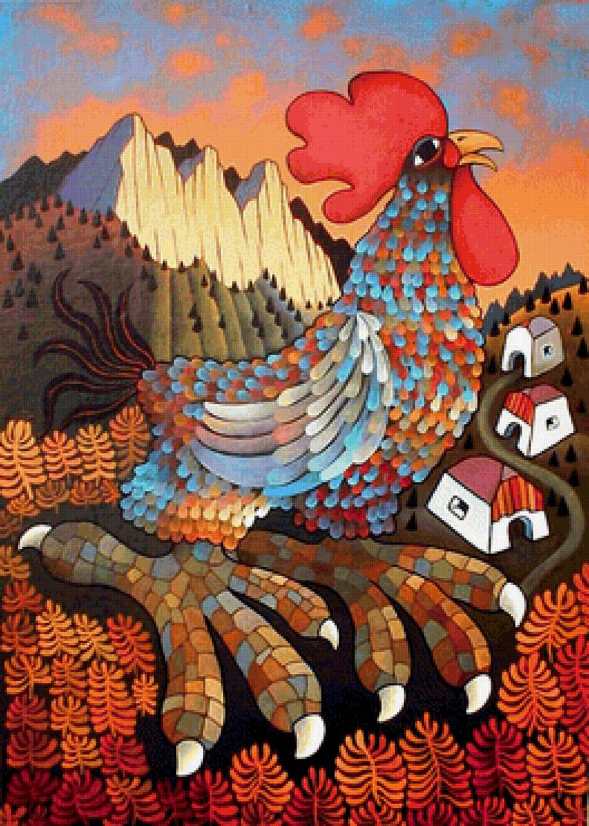 петух - арт - предпросмотр