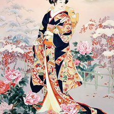 Оригинал схемы вышивки «Geisha» (№2431474)