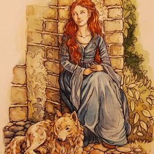 Схема вышивки «девушка»