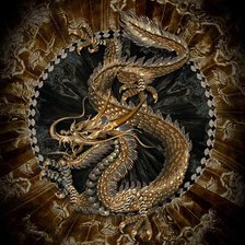 Схема вышивки «Дракон китайский»