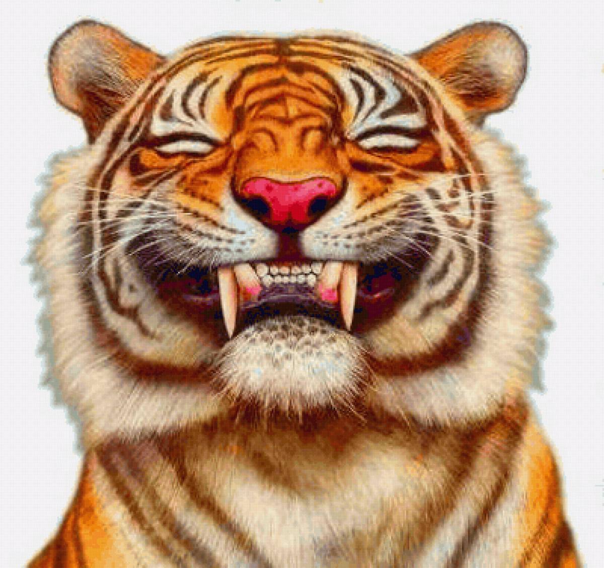 Улыбка - тигр - предпросмотр