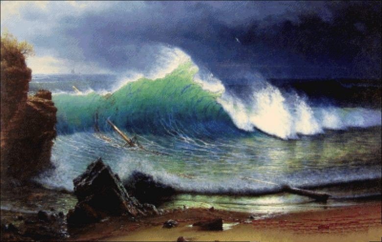 Волна - море, морские пейзажи - оригинал