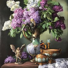 Схема вышивки «Сирень»