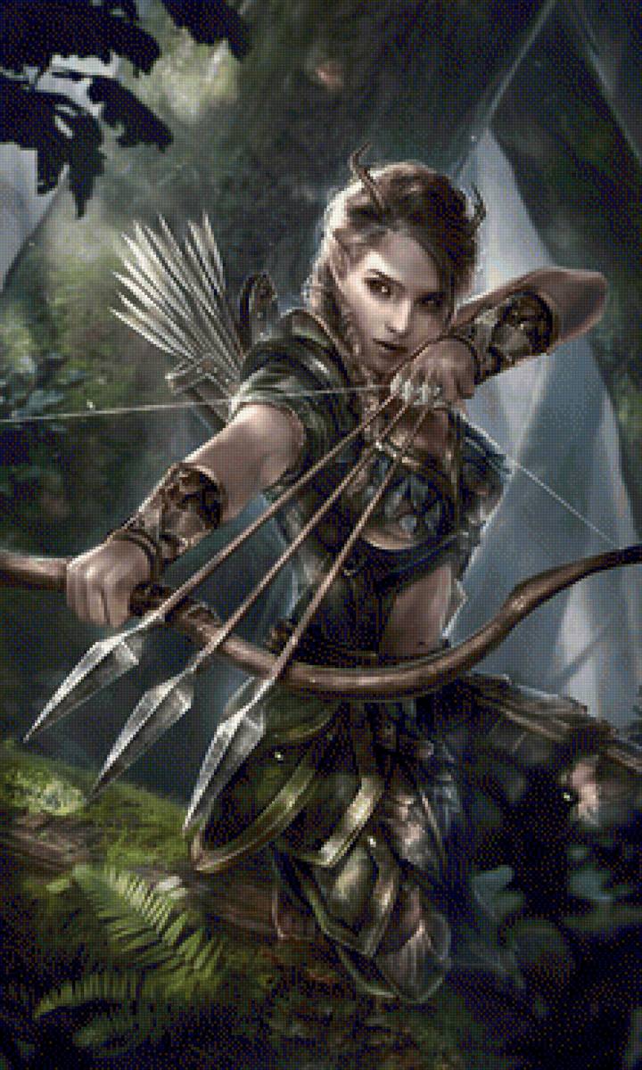 Arquera - elfa, bosque, arquera - предпросмотр