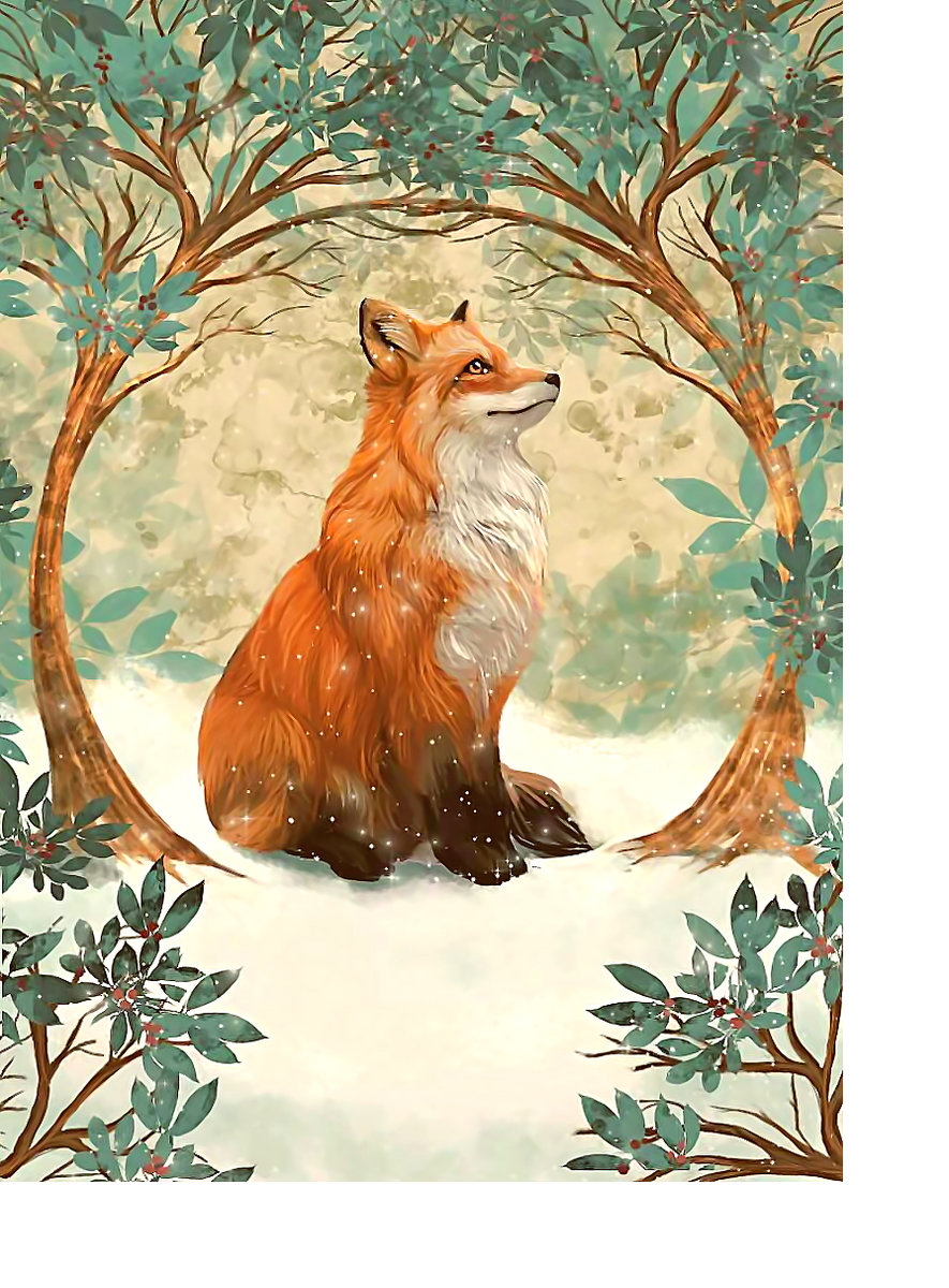 Серия "Лисы" - лиса, животные - оригинал