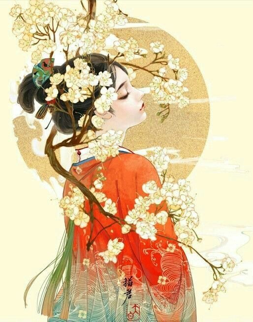 гейша и сакура - гейша сакура - оригинал