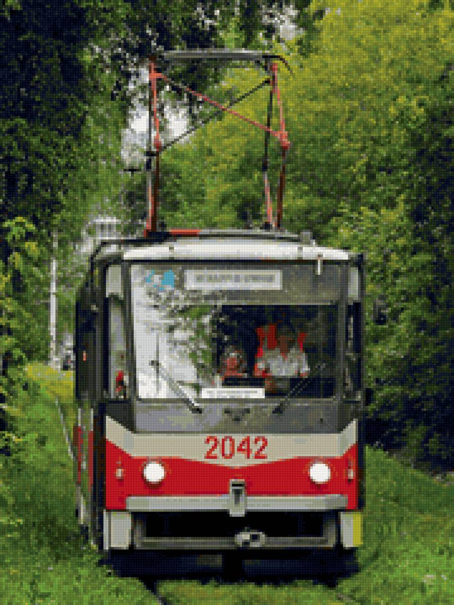 Трамвай - трамвай транспорт железная дорога - предпросмотр