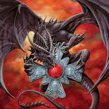 Схема вышивки «дракон»