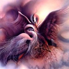 Схема вышивки «птицы 02»