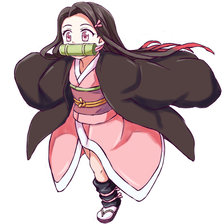 Схема вышивки «Nezuko Chan»