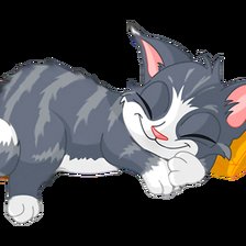 Схема вышивки «киса,сон»