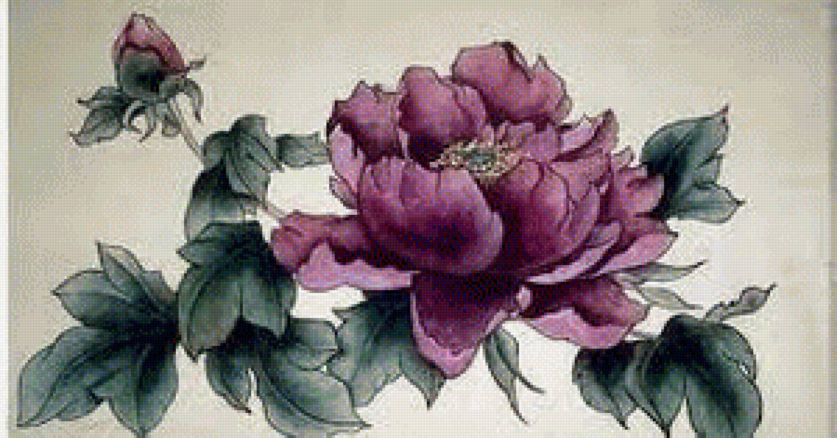 китайская живопись - цветы - предпросмотр