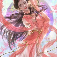 Схема вышивки «девушка»