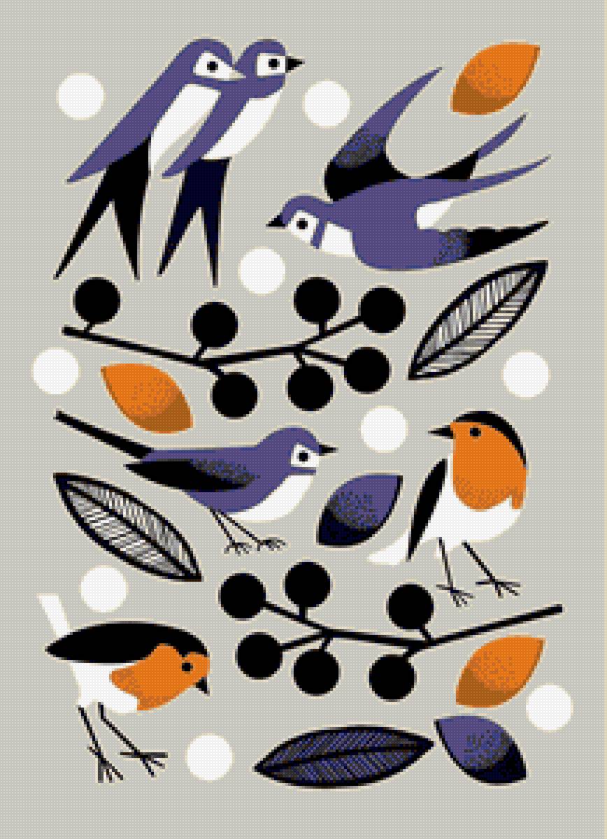 №2434836 - птицы, графика, charles harper - предпросмотр