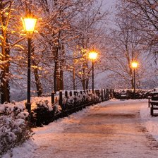 Оригинал схемы вышивки «Зимний парк» (№2434852)