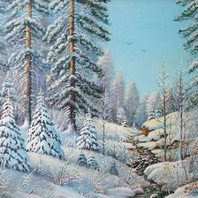 Схема вышивки «пейзаж»