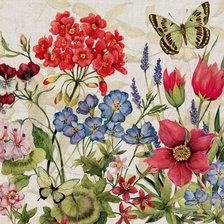 Схема вышивки «полевые цветы»