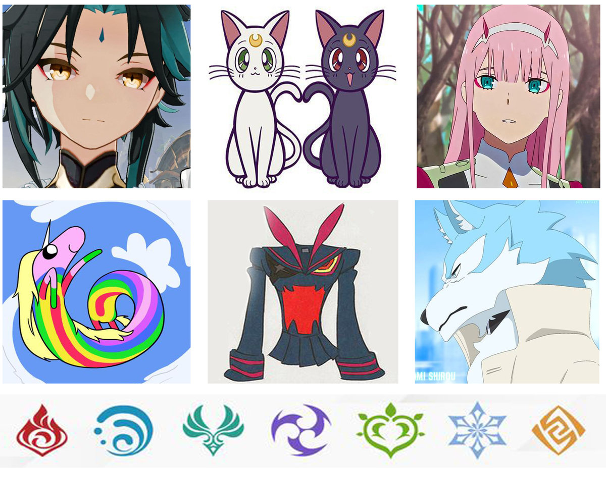 сумка сторона - коллаж, сумка, аниме - оригинал