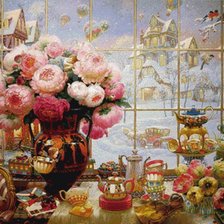 Схема вышивки «Виктор Низовцев В ожидании Рождества»