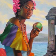 Схема вышивки «Negra colores»