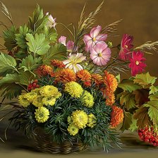 Схема вышивки «Цветы»