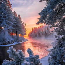 Схема вышивки «Зима»