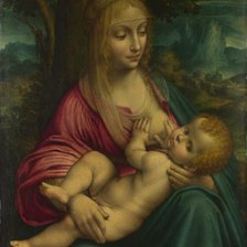 Схема вышивки «Мадонна с младенцем.»