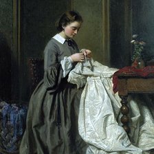 Схема вышивки «швея шарль бонье»