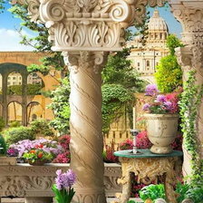 Схема вышивки «Колонна»