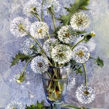 Схема вышивки «одуванчики»