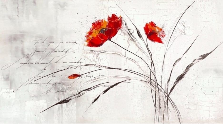 маки 3 - картина на кухню, маки - оригинал