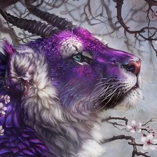 Схема вышивки «зверь»