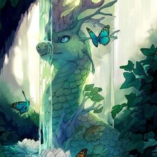 Схема вышивки «дракон»