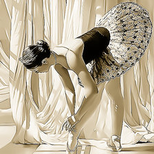 Оригинал схемы вышивки «Балерина.» (№2439198)